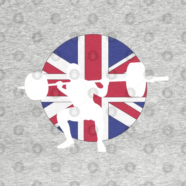 British Squat - Powerlifting Circle British Flag by High Altitude